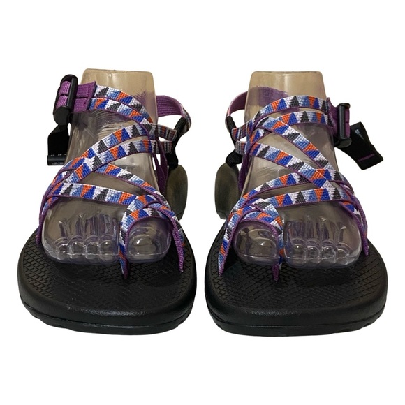Chaco Purple Multicolor Outdoor Strappy Sandals - Picture 3 of 10